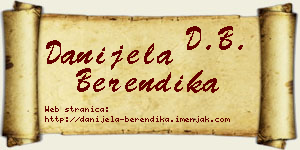 Danijela Berendika vizit kartica